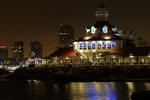 Parker's Lighthouse next to the Queen Mary in Long Beach