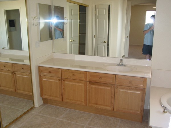 One sink in master bath